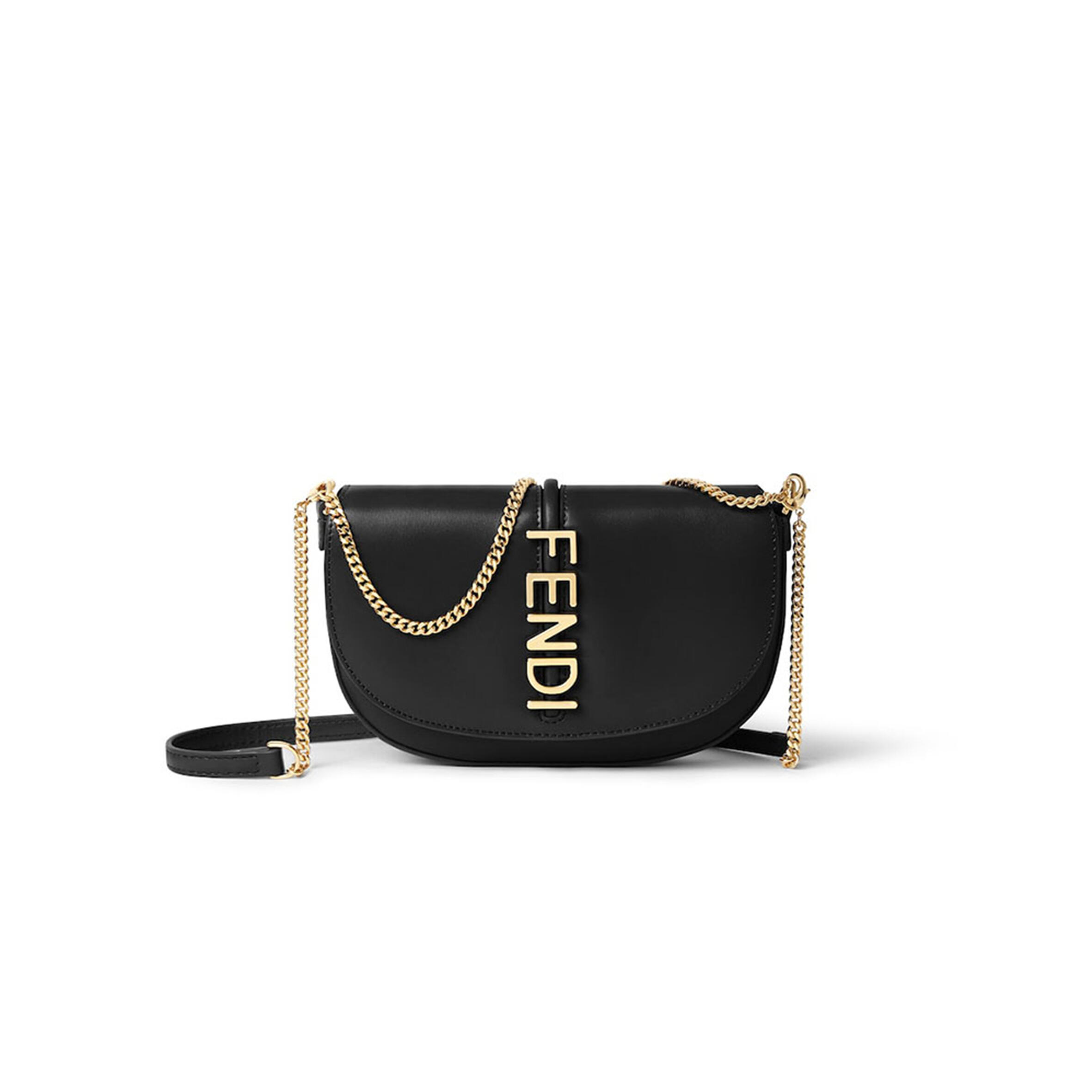 F**di graphy wallet on chain 8m0529anssf0kur (20.5*13*3.5cm)